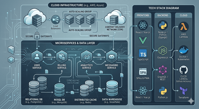 SaaS Architecture: Choosing the Right Tech Stack for Scale